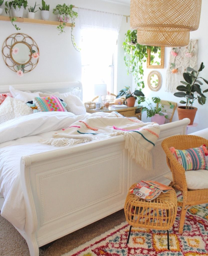 Phòng ngủ mang phong cách Sa mạc Bohemian thoáng mát